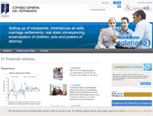 Tablet Screenshot of notariado.org
