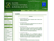Tablet Screenshot of andalucia.notariado.org