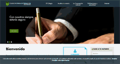 Desktop Screenshot of extremadura.notariado.org