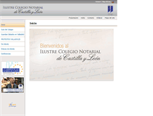 Tablet Screenshot of castillayleon.notariado.org